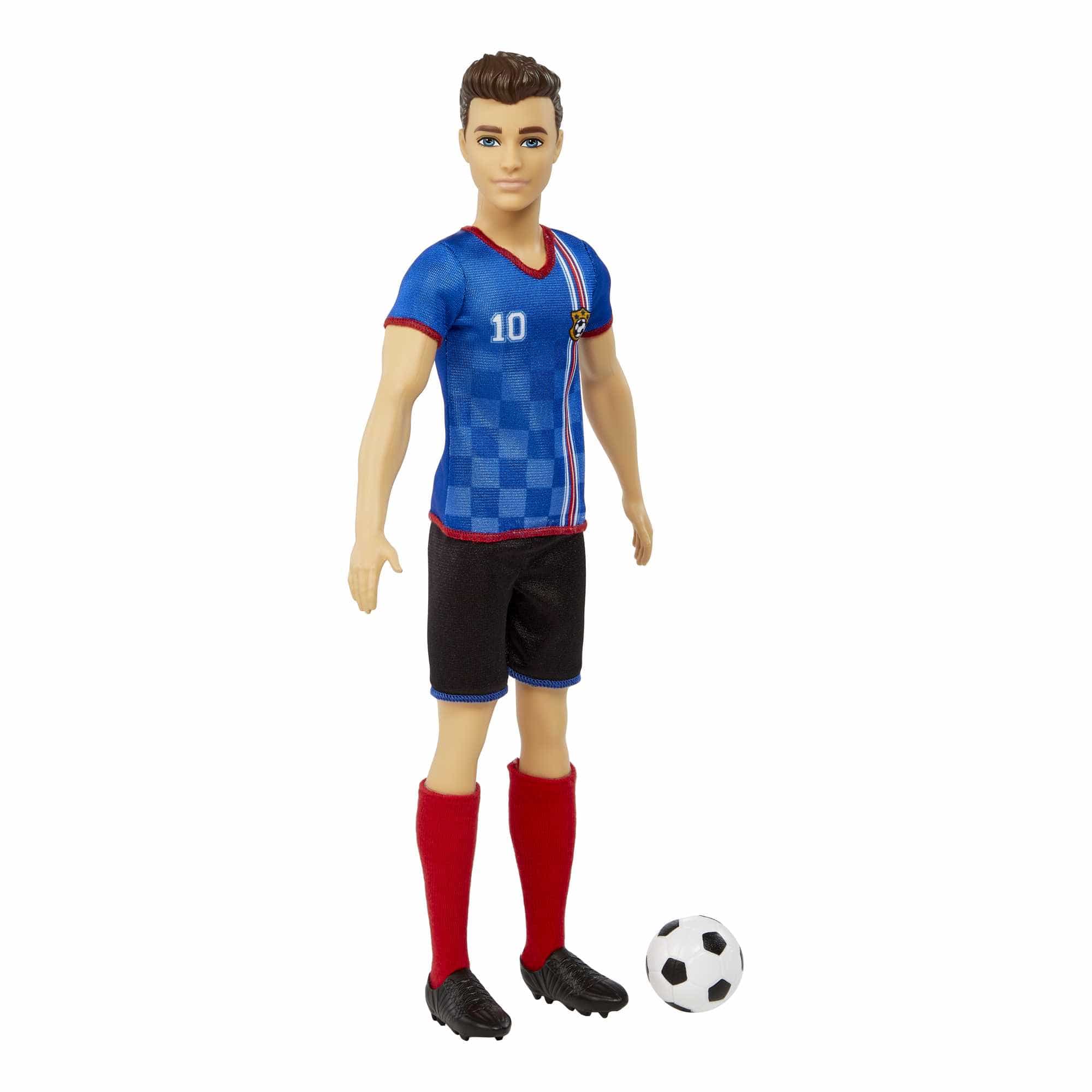 Barbie Ken Footballer Elite Championship Collection Pro Soccer Superstar Action Doll 194735015221