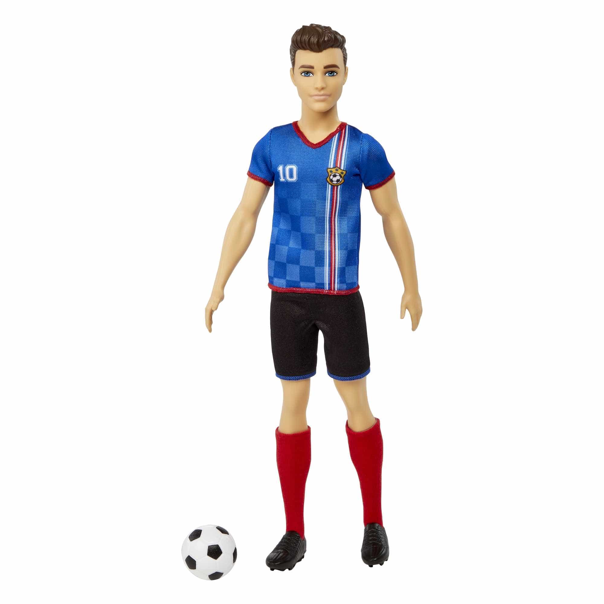 Barbie Ken Footballer Elite Championship Collection Pro Soccer Superstar Action Doll 194735015221