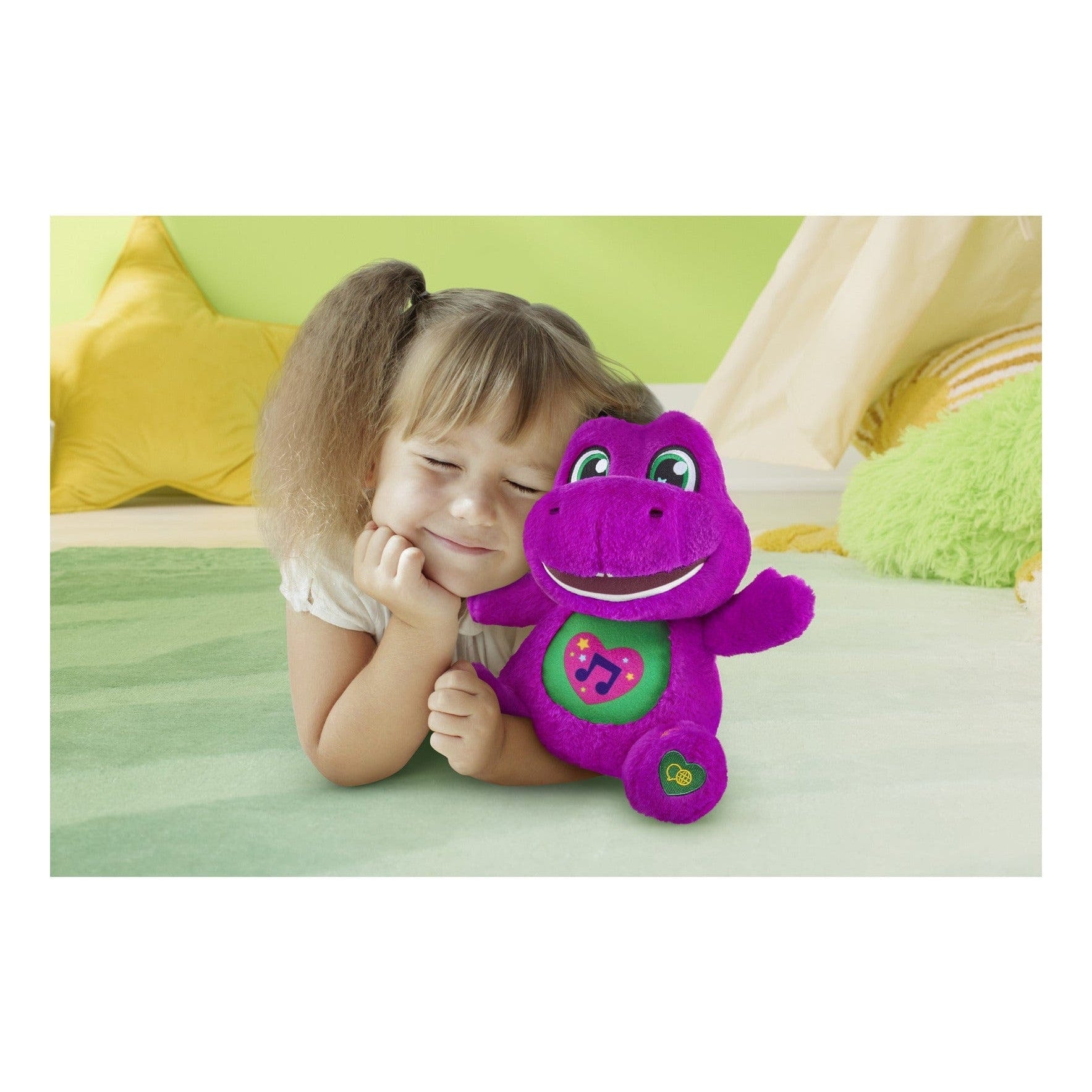 Barney Singing Plush Toy for Children with Soft Cuddly Materials and Vibrant Colors 194735322046