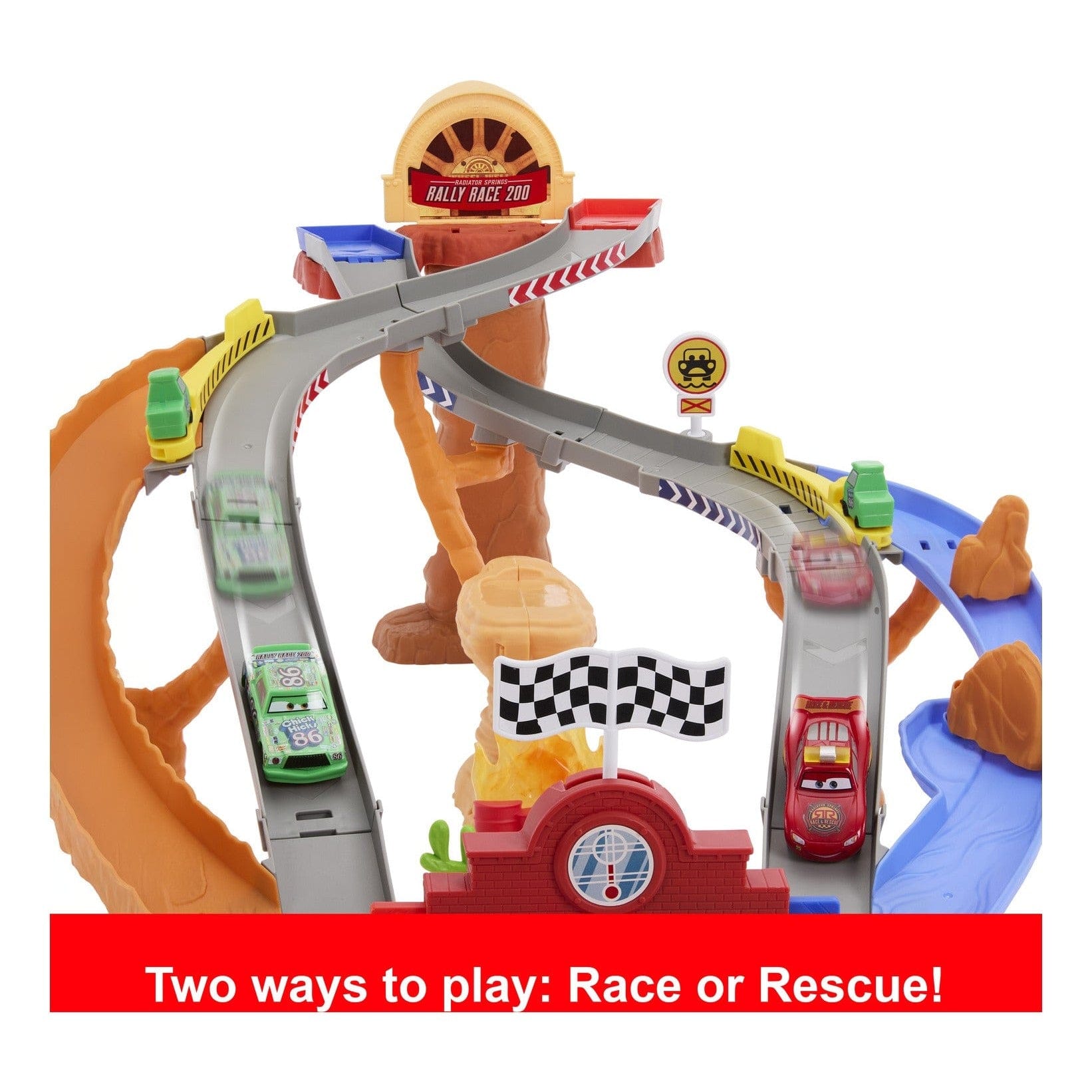 Disney Cars Radiator Springs Rescue Road Raceway Playset 194735300297