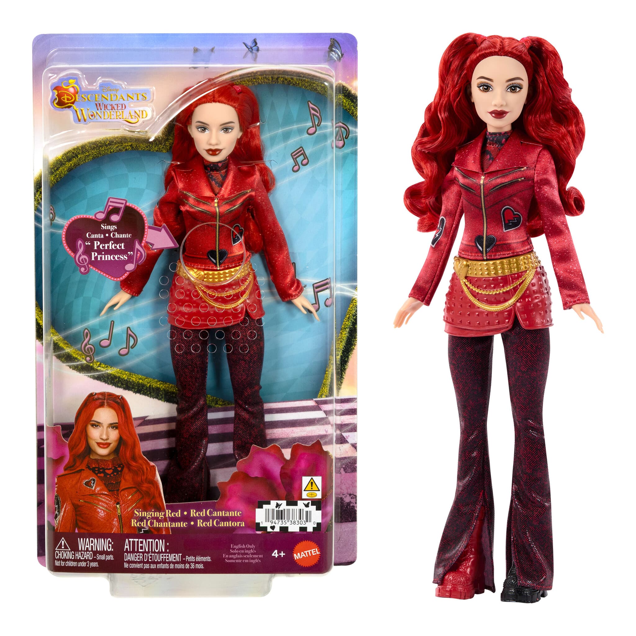 Disney Descendants Wicked Wonderland Singing Red Fashion Doll 194735383030
