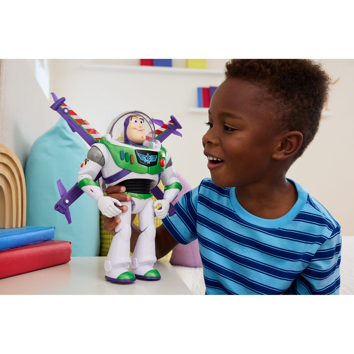 Disney Pixar Toy Story 5 Buzz Lightyear Flight Mode Hi-Tech Edition Figure 194735352524