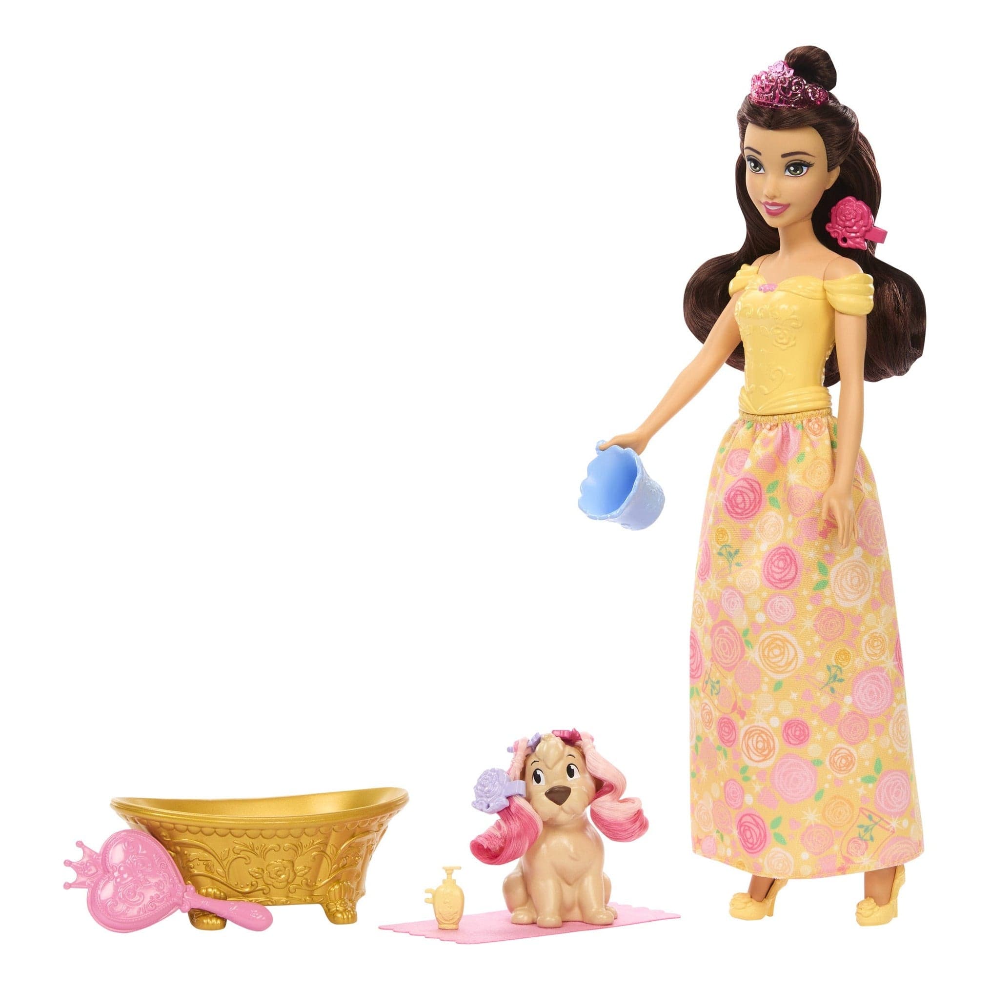 Disney Princess Animal Capsule Belle and Animal Toy by Mattel