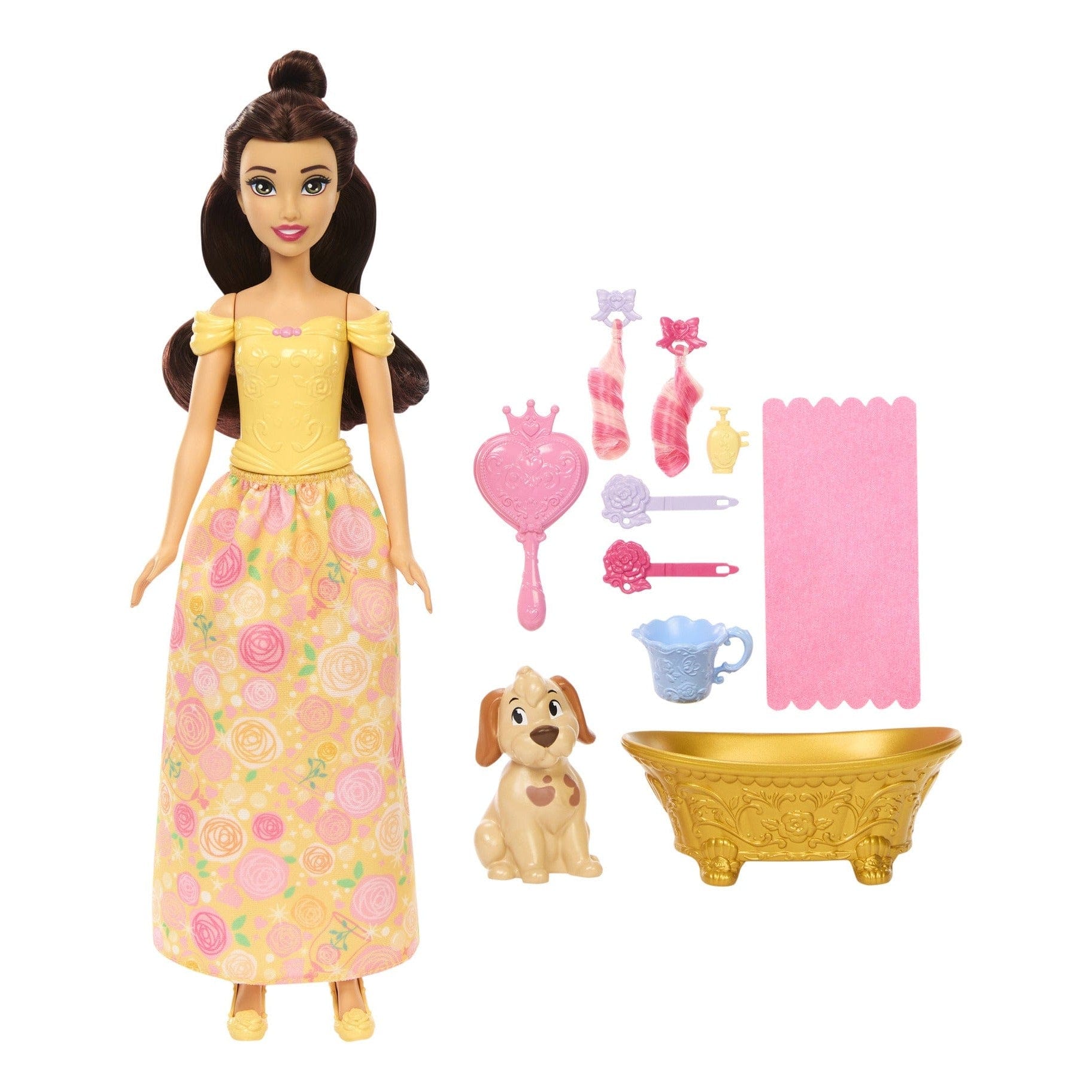 Disney Princess Animal Capsule Belle and Animal Toy by Mattel
