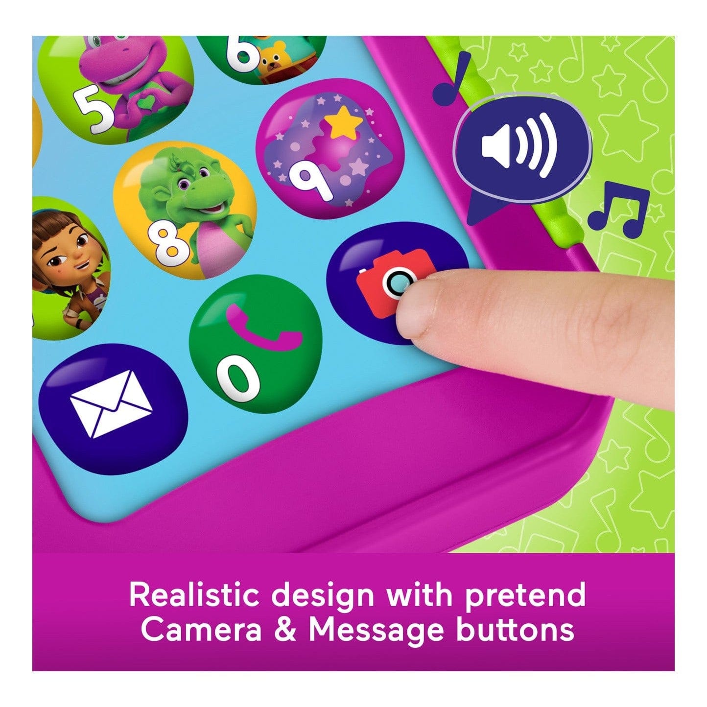 Fisher Price Barney's World Hey Barney Phone 194735322077