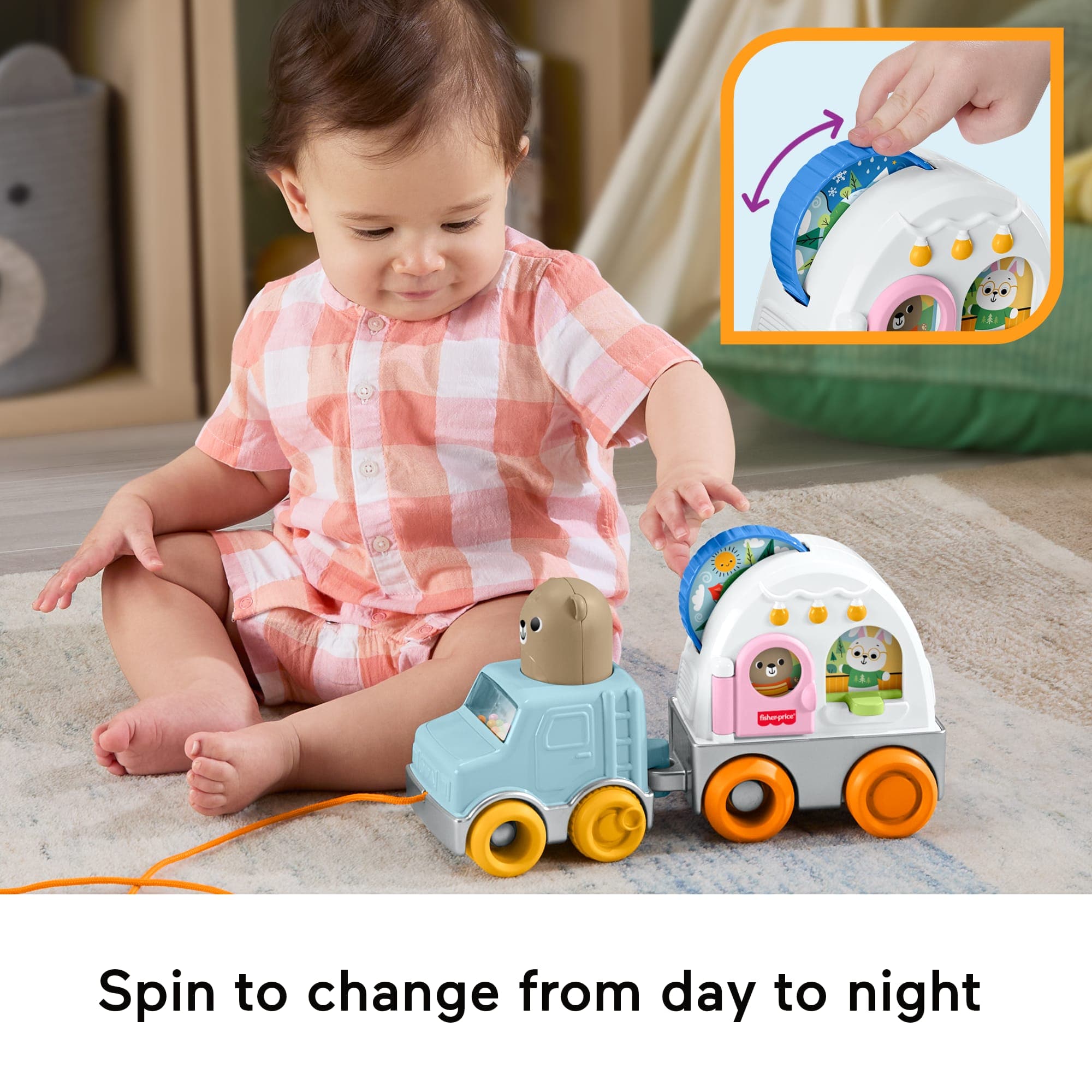 Fisher-Price Friendship Forest Pull-Along Camper Toy
