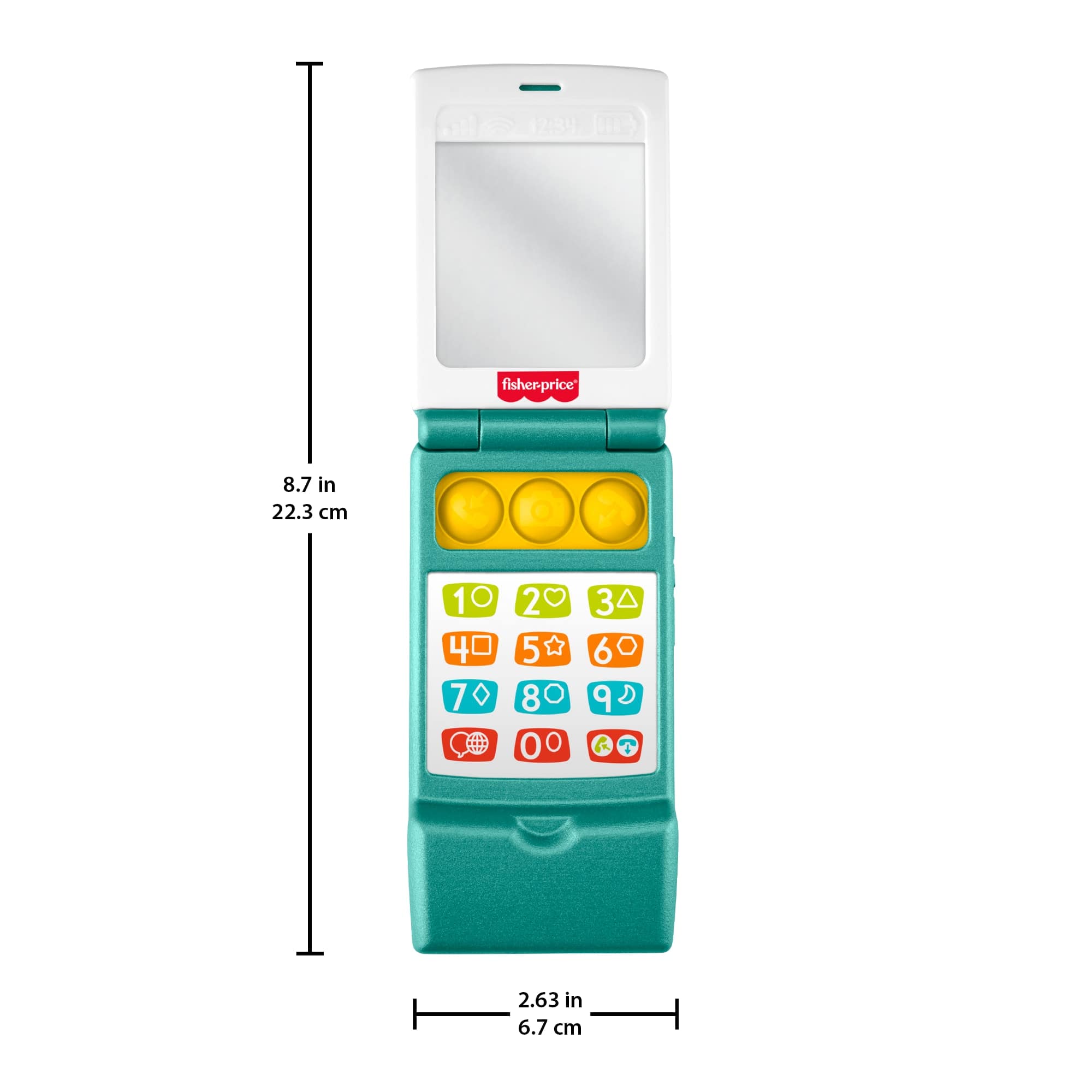 Fisher-Price Laugh And Learn Flip Phone Educational Toy For Toddlers Everyday Play