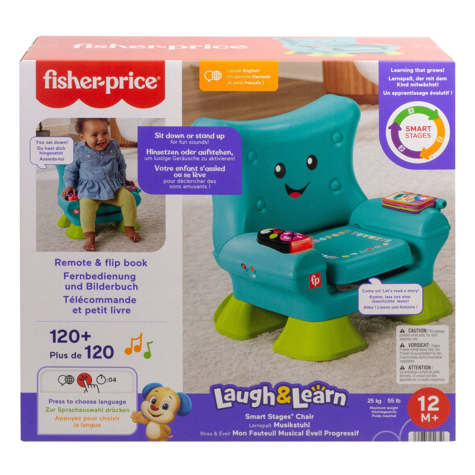 Fisher Price Laugh and Learn Smart Stages Chair for Babies and Toddlers 194735254750