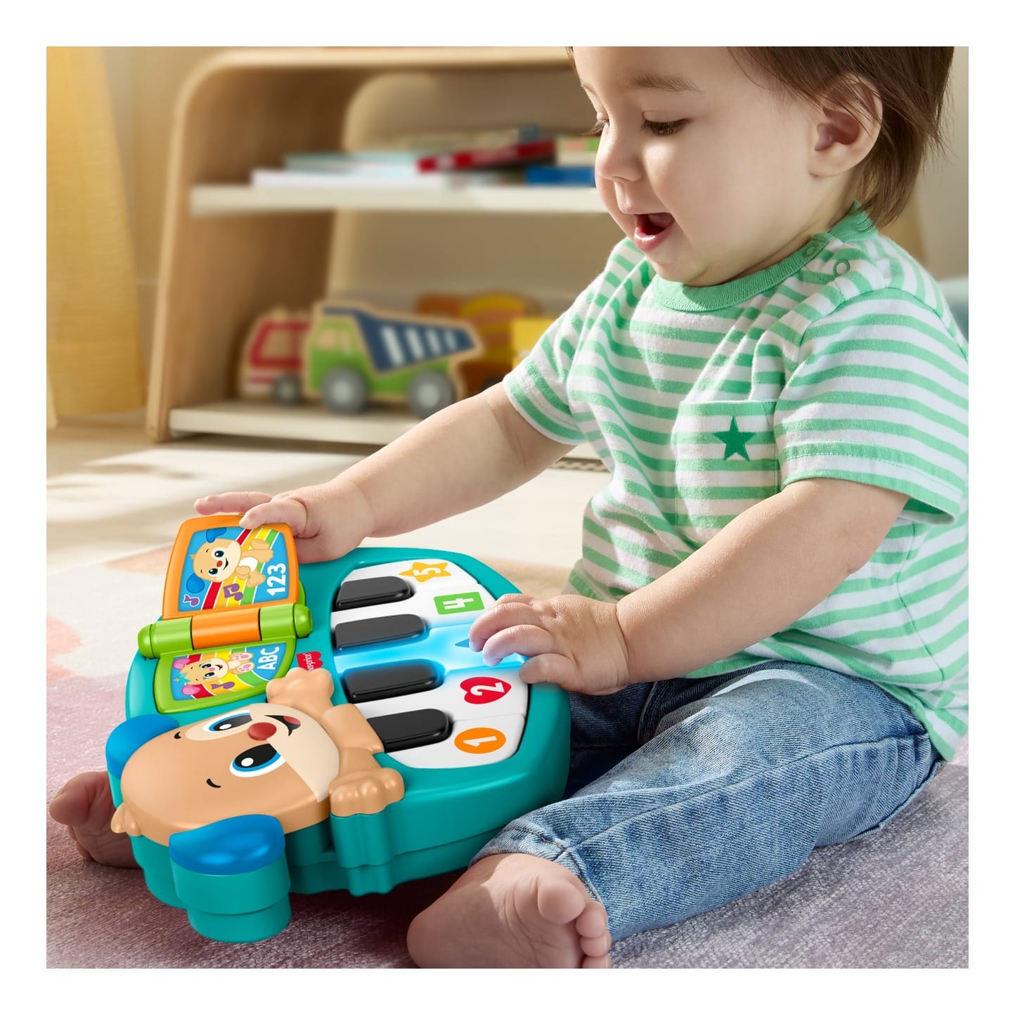 Fisher-Price Laugh & Learn Puppy's Piano Interactive Musical Educational Toy Set