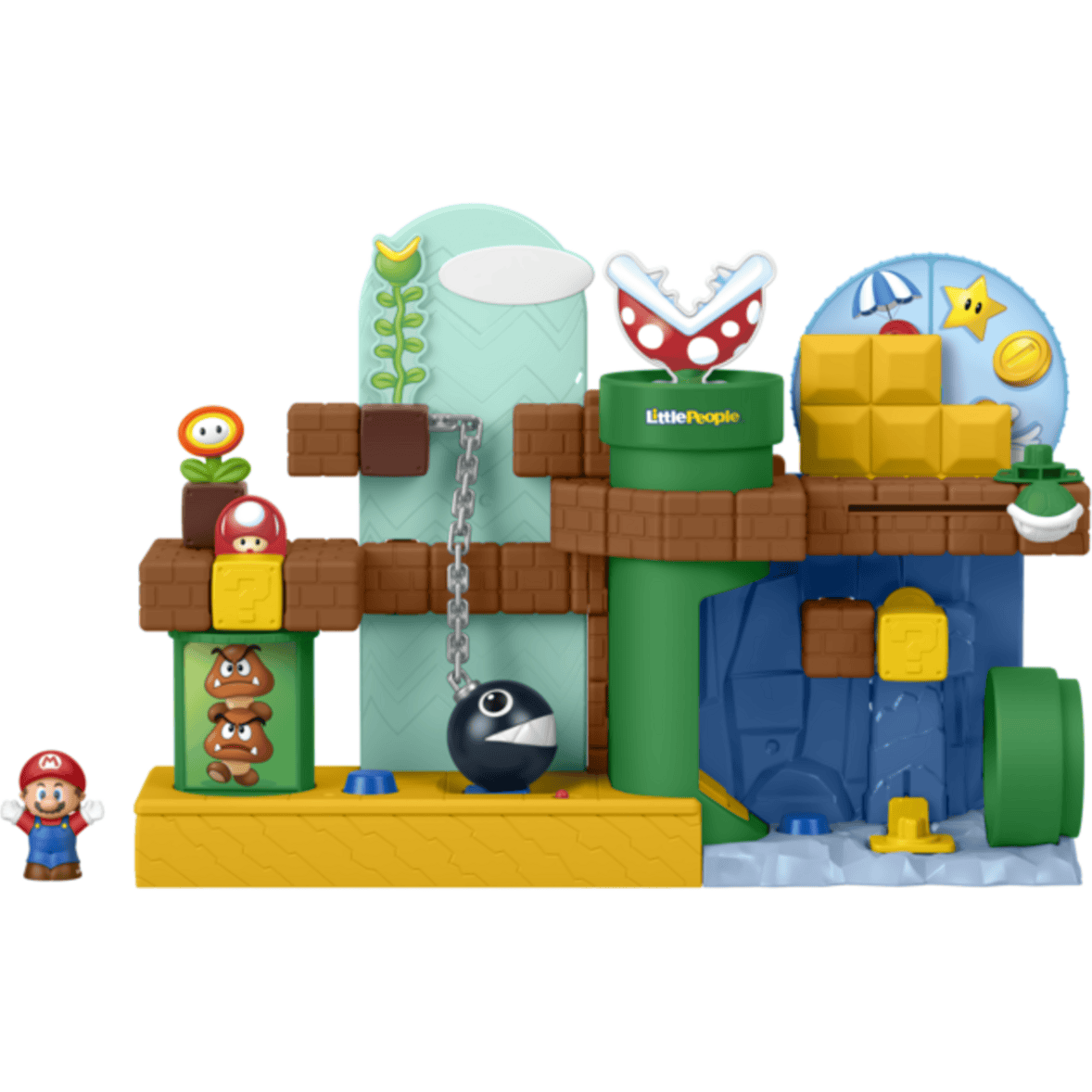 Fisher-Price Little People Super Mario Adventure Playset With Figures And Accessories