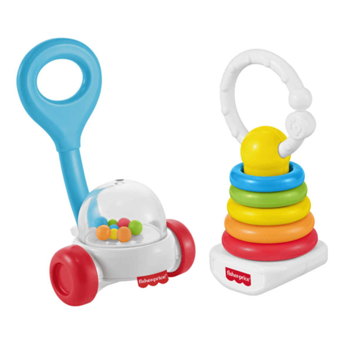 Fisher-Price Newborn Classics Deluxe Two-Pack Soft Rattle Toys For Babies Everywhere