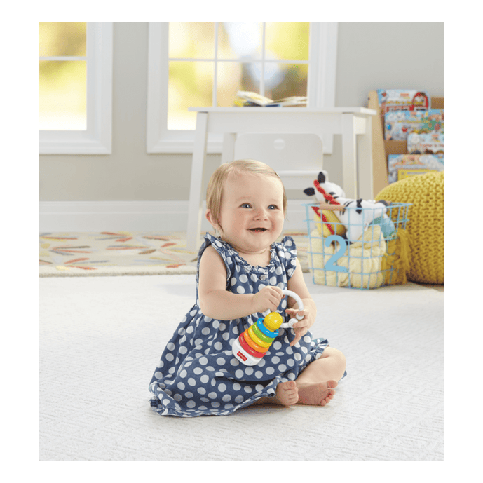 Fisher-Price Newborn Classics Deluxe Two-Pack Soft Rattle Toys For Babies Everywhere
