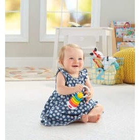 Fisher-Price Newborn Classics Deluxe Two-Pack Soft Rattle Toys For Babies Everywhere