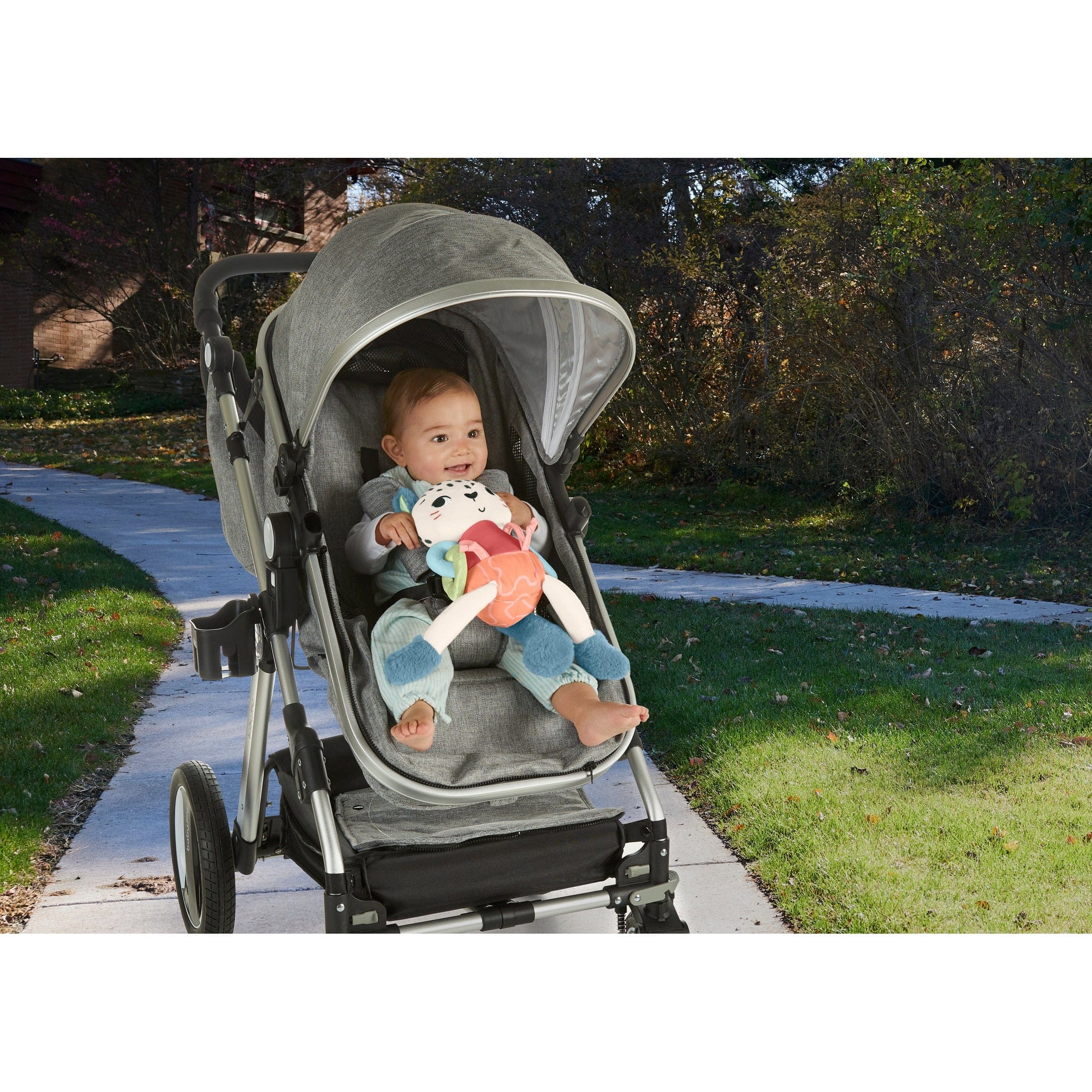 Fisher Price Planet Friends Spotting Fun Snow Leopard Baby Sensory Toy 194735101535