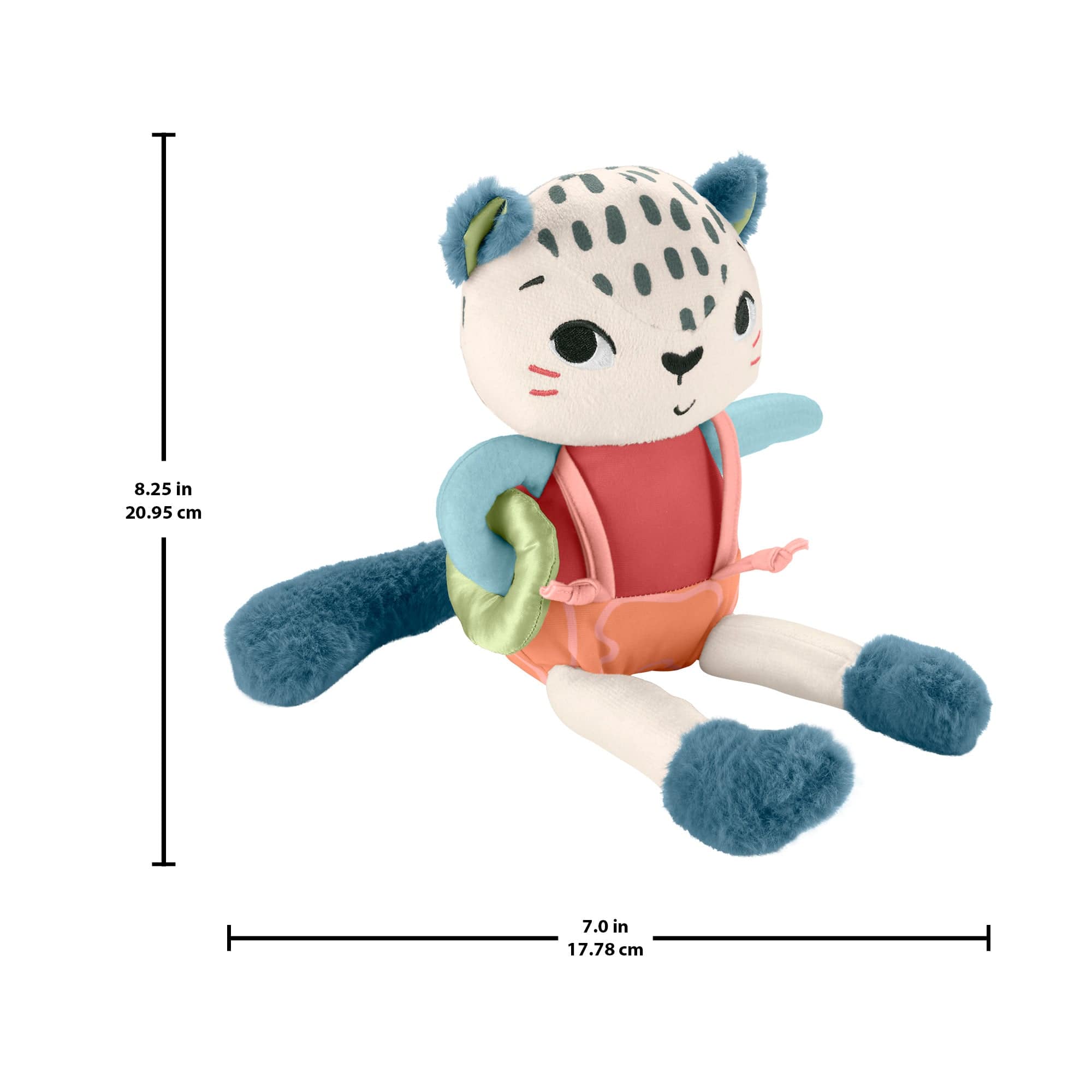 Fisher Price Planet Friends Spotting Fun Snow Leopard Baby Sensory Toy 194735101535