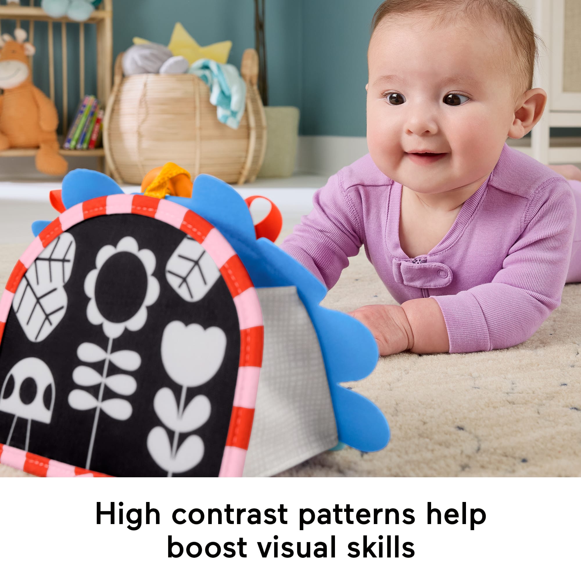 Fisher-Price Prop N Go Ultra Lightweight Durable Portable Mirror Travel Toy Accessory