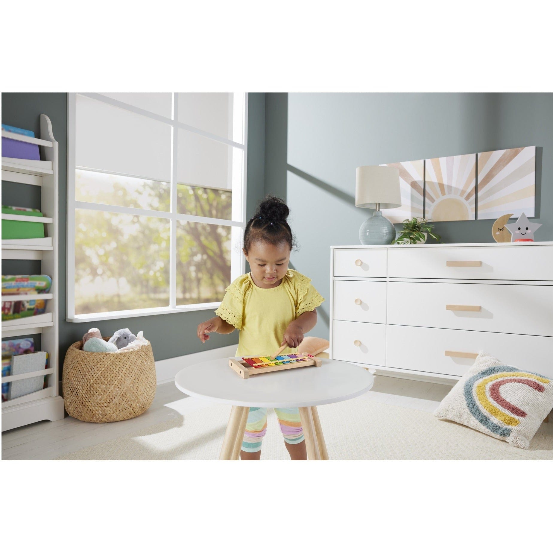 Fisher Price Wooden Xylophone Musical Instrument for Toddlers and Young Children