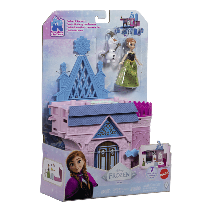Frozen Storytime Stackers Anna's Castle Playset with Anna Doll and Olaf Figure 194735288649