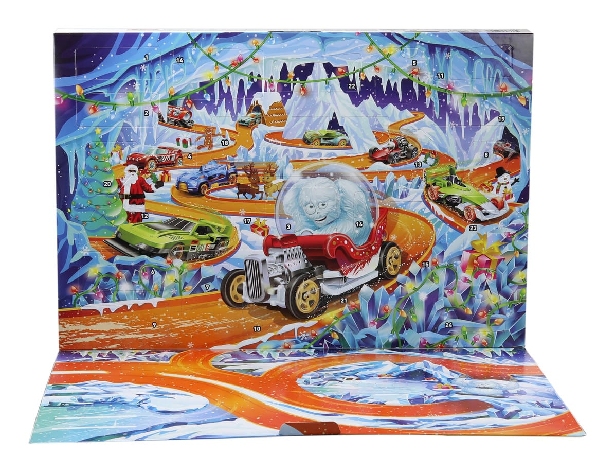 Hot Wheels 2026 Advent Calendar with 10 Cars and 24 Accessories 194735363384