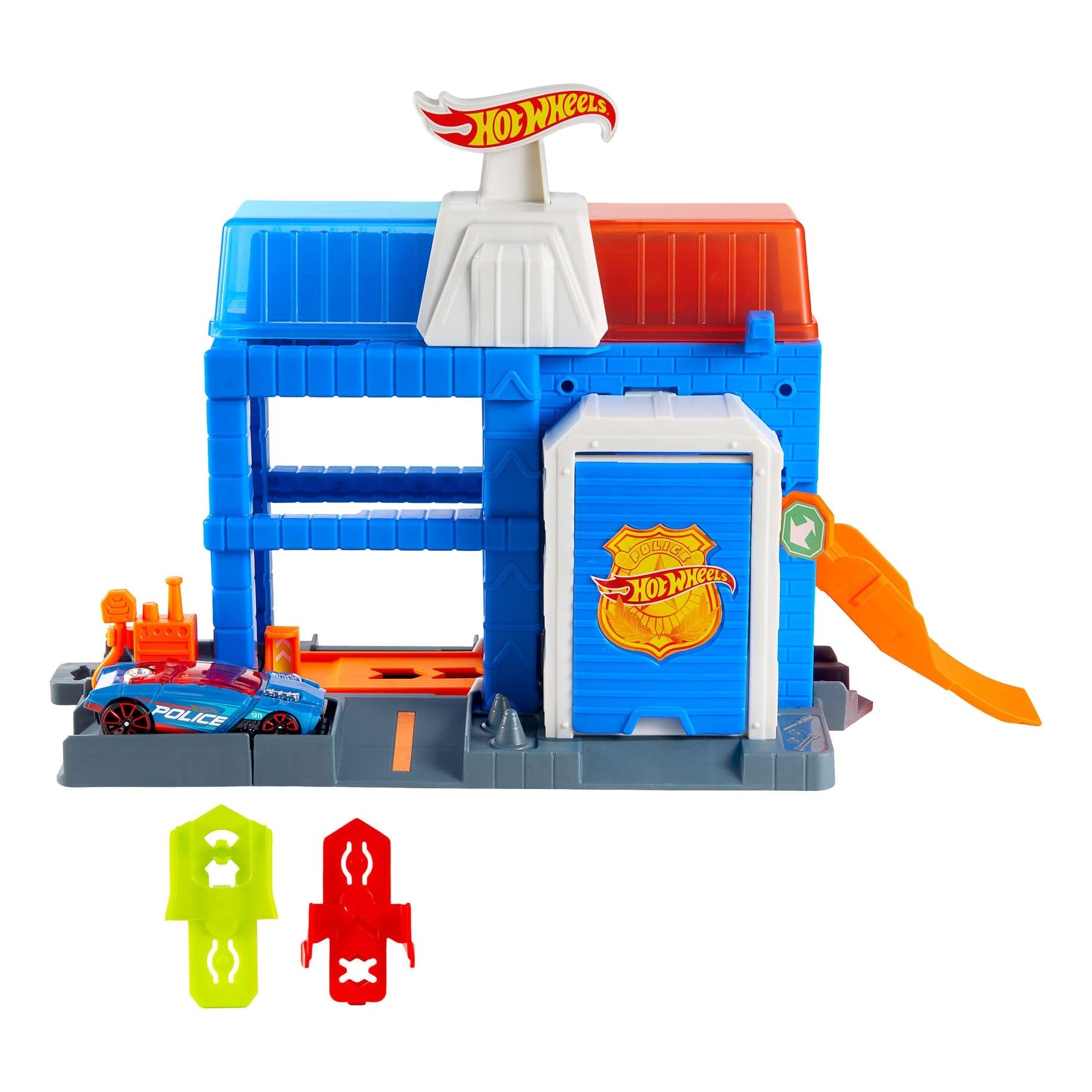 Hot Wheels City Elite Series Downtown Police Tower Skyline Edition Deluxe Playset