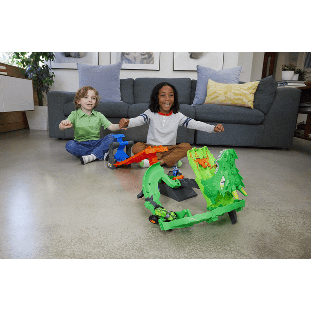 Hot Wheels Monster Trucks Sharks Versus Dinosaurs Dragon Destruction 194735303748