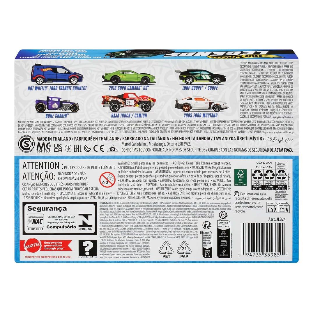 Hot Wheels Silver Series Legends Limited Edition Multipack Diecast Car Collection Set