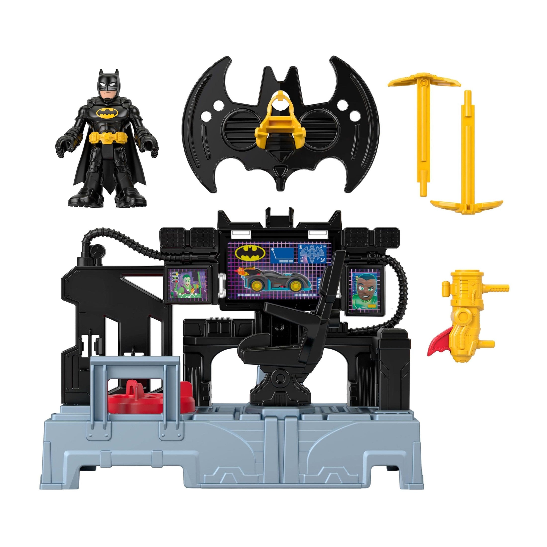 Imaginext DC Super Friends Bat Command Center Playset with Elevator and Cannon 194735294701