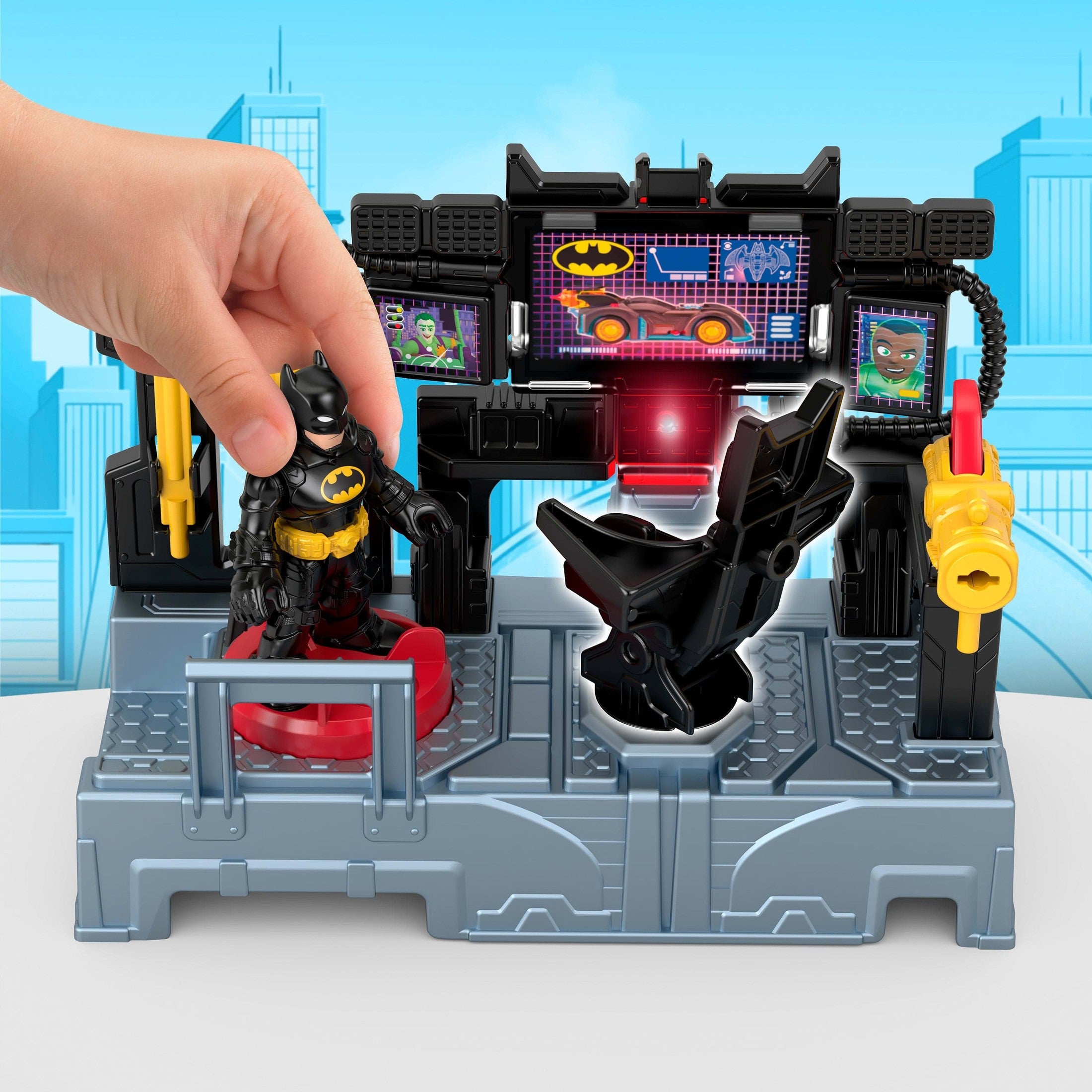 Imaginext DC Super Friends Bat Command Center Playset with Elevator and Cannon 194735294701