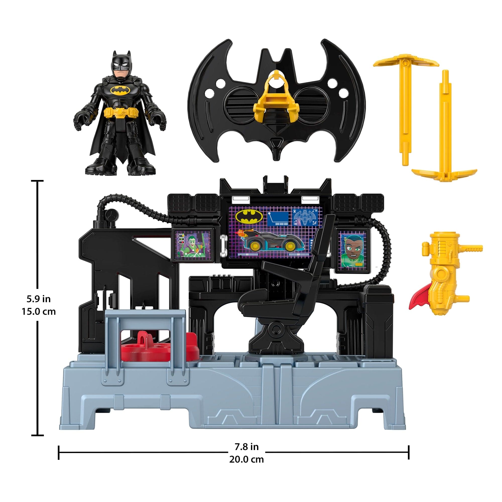 Imaginext DC Super Friends Bat Command Center Playset with Elevator and Cannon 194735294701