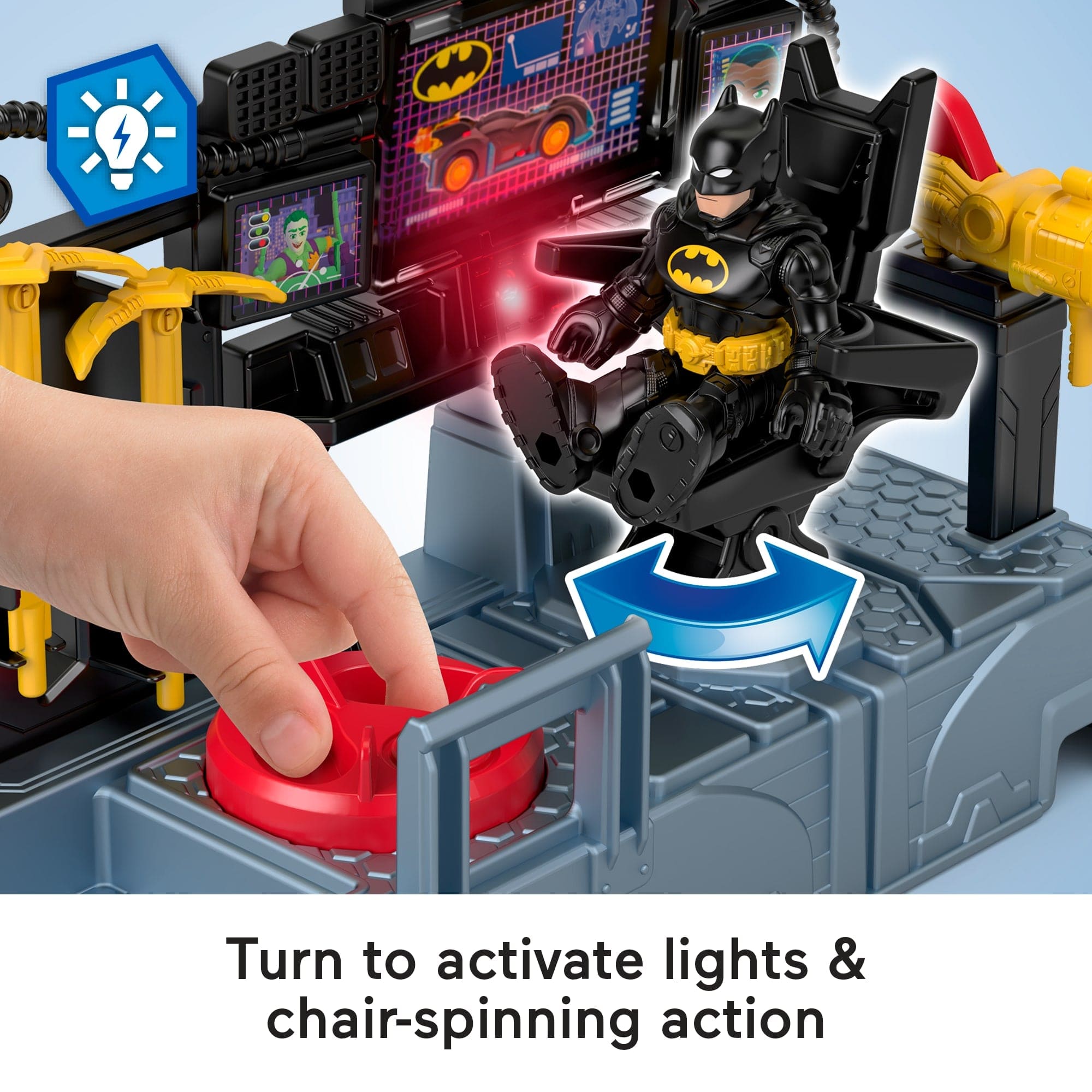 Imaginext DC Super Friends Bat Command Center Playset with Elevator and Cannon 194735294701