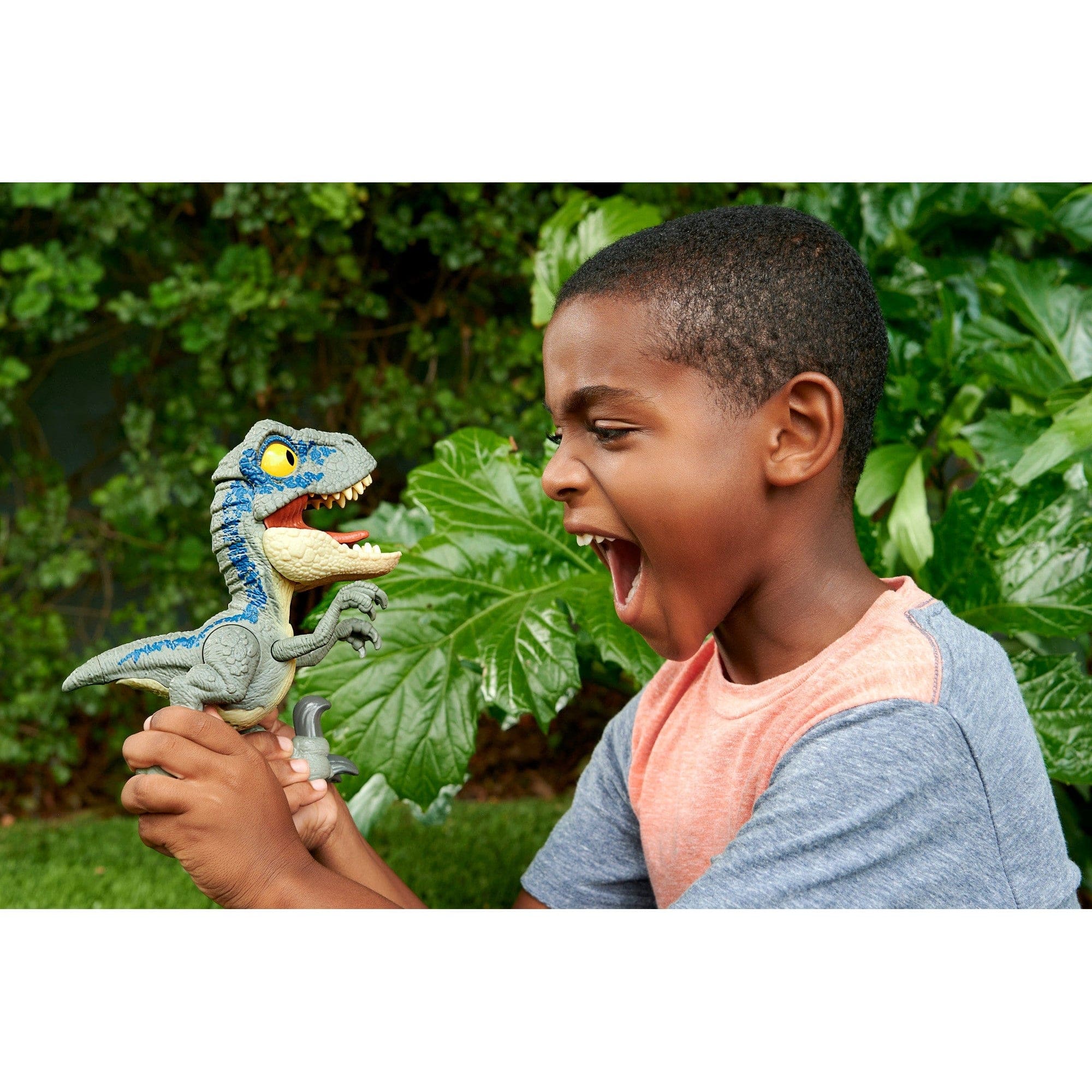 Jurassic World Mega Roar Velociraptor Blue Action Figure 194735201532