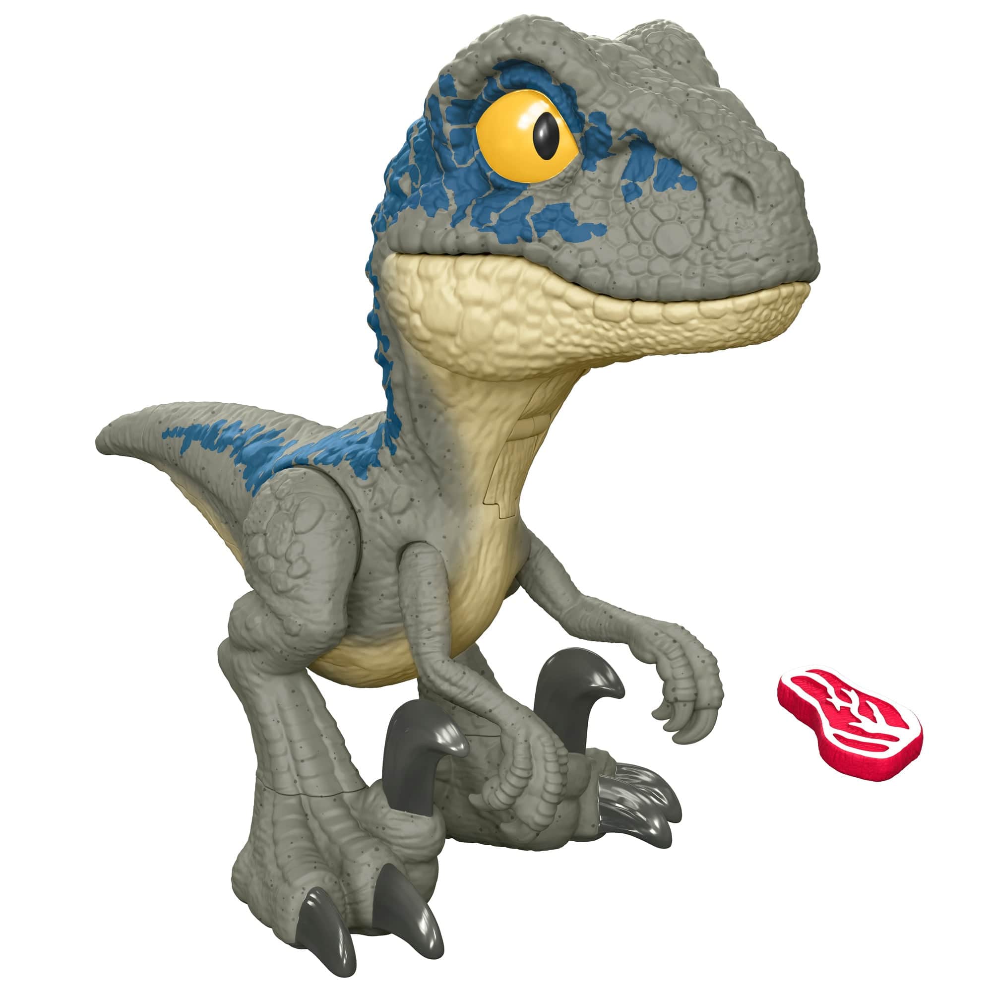 Jurassic World Mega Roar Velociraptor Blue Action Figure 194735201532