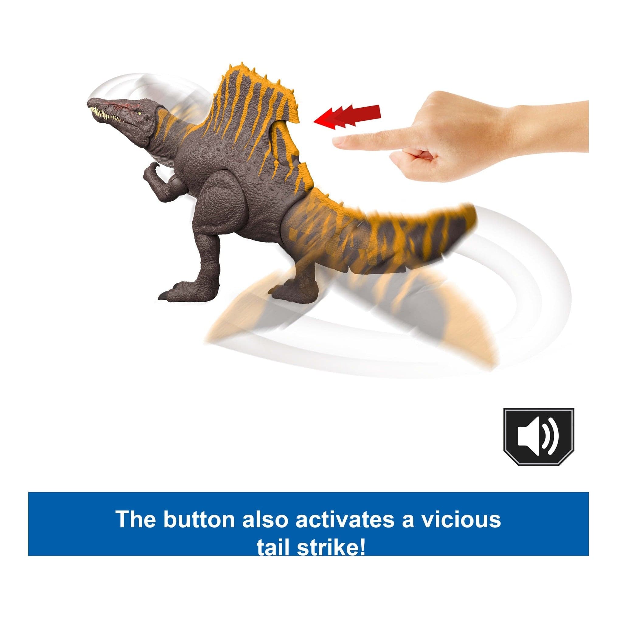 Jurassic World Saga Feature Spinosaurus Dinosaur Action Figure by Mattel 194735309498