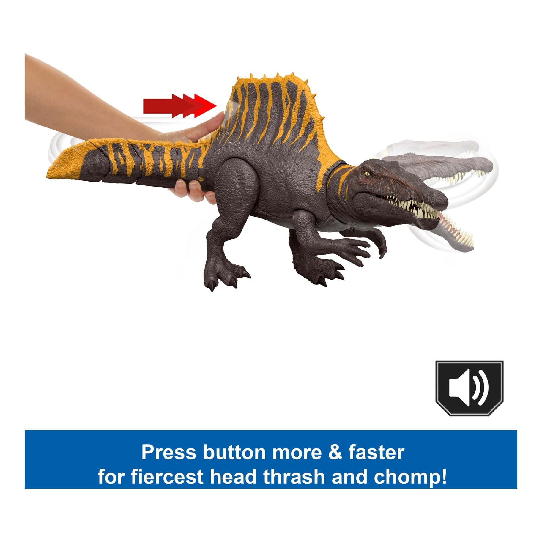 Jurassic World Saga Feature Spinosaurus Dinosaur Action Figure by Mattel 194735309498