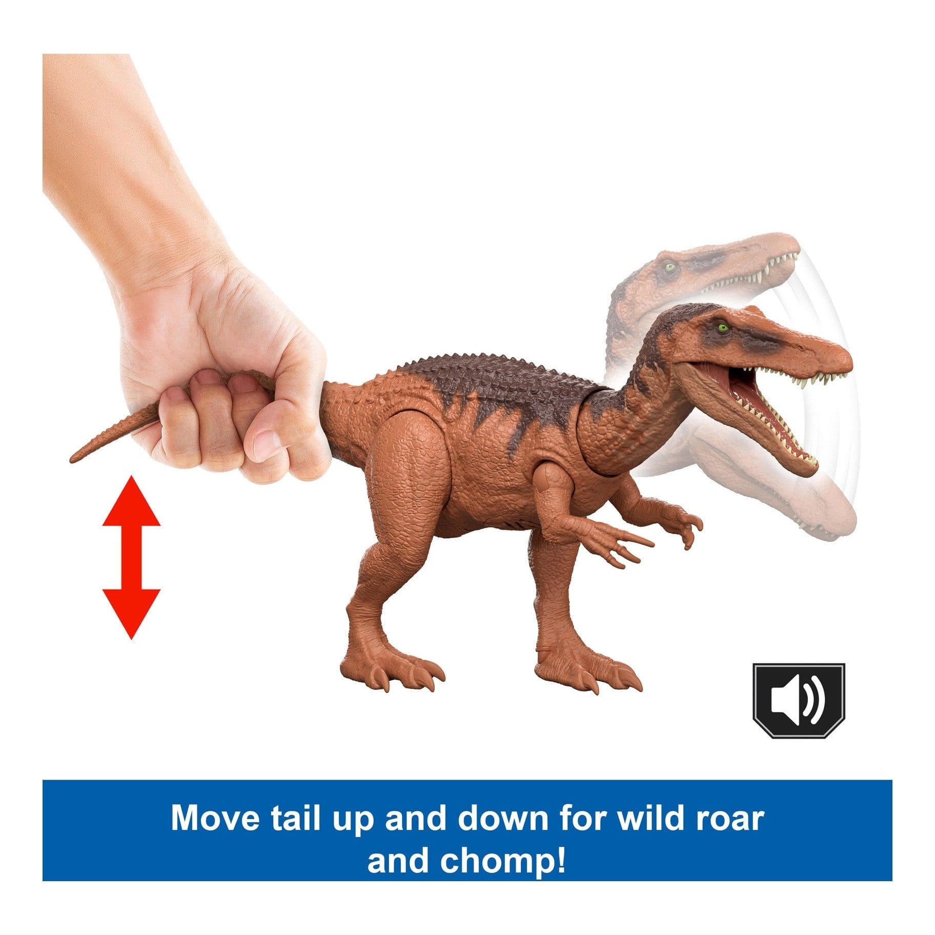 Jurassic World Saga Wild Roar Baryonyx Figure by Mattel 194735310784