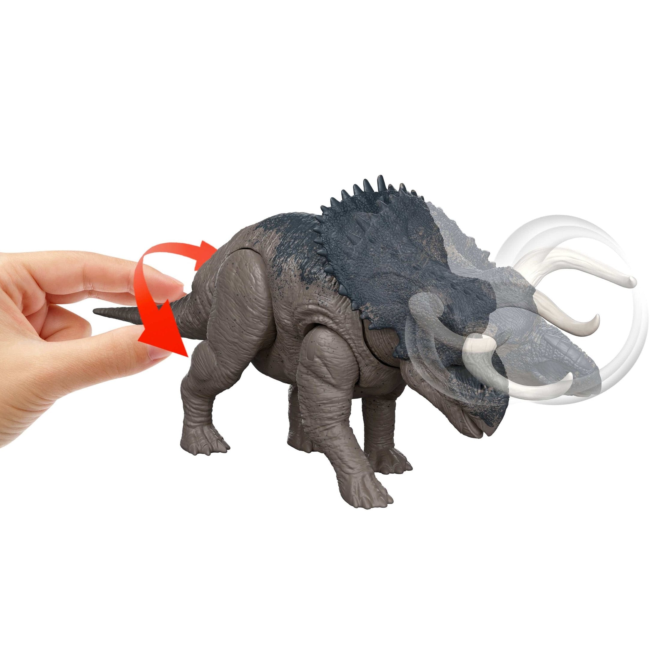 Jurassic World Saga Wild Roar Nasutoceratops Dinosaur Collectible Figure 194735310760