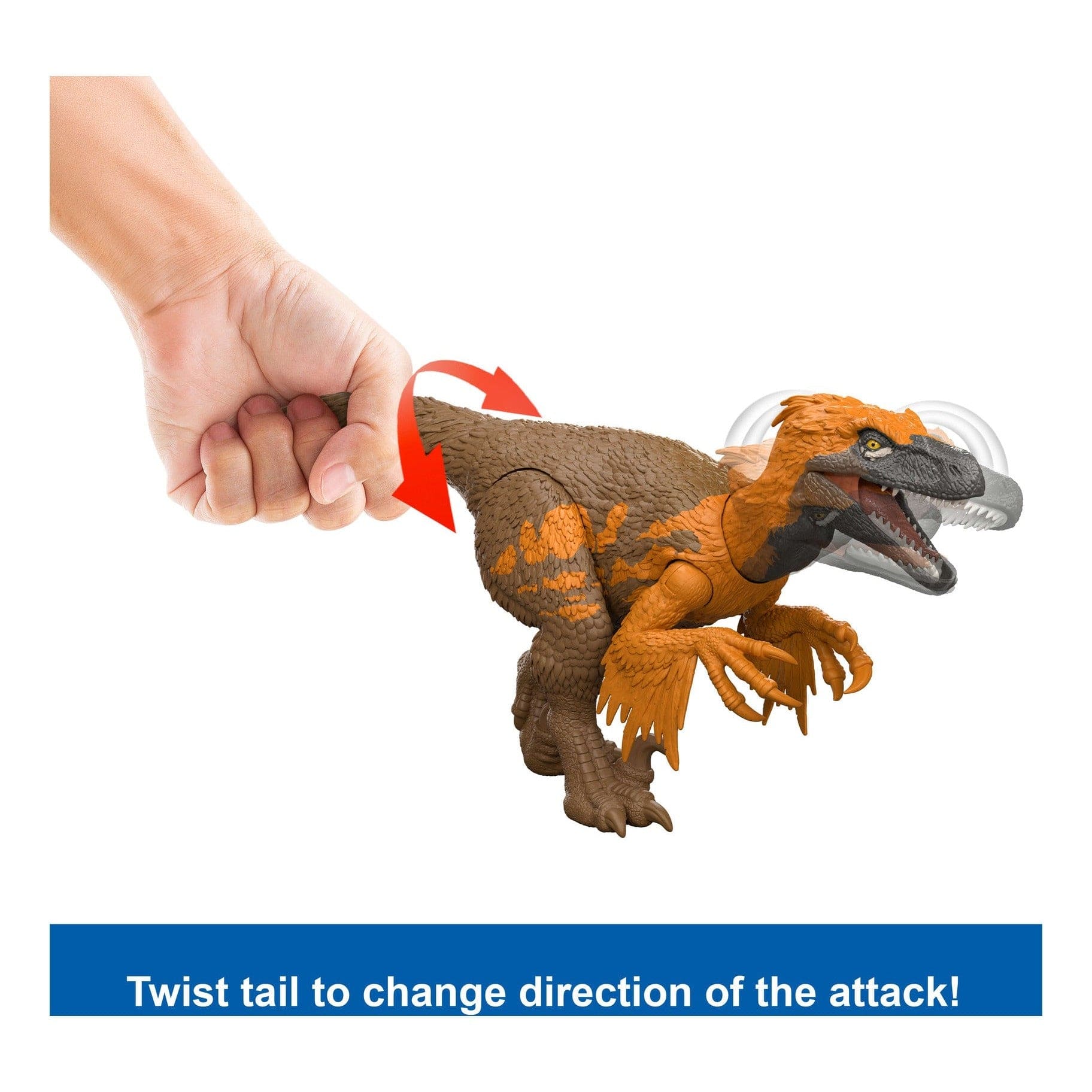 Jurassic World Saga Wild Roar Utahraptor Figure by Mattel 194735310791