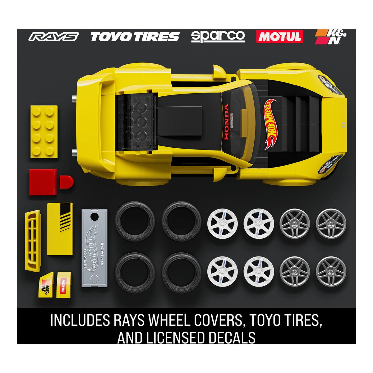 Mattel Brick Shop Hot Wheels Speed Series '07 Honda S2000 Building Set 194735331567