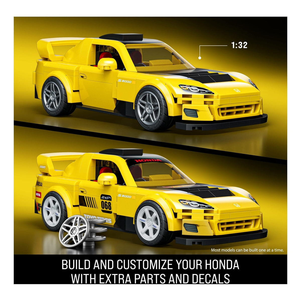 Mattel Brick Shop Hot Wheels Speed Series '07 Honda S2000 Building Set 194735331567