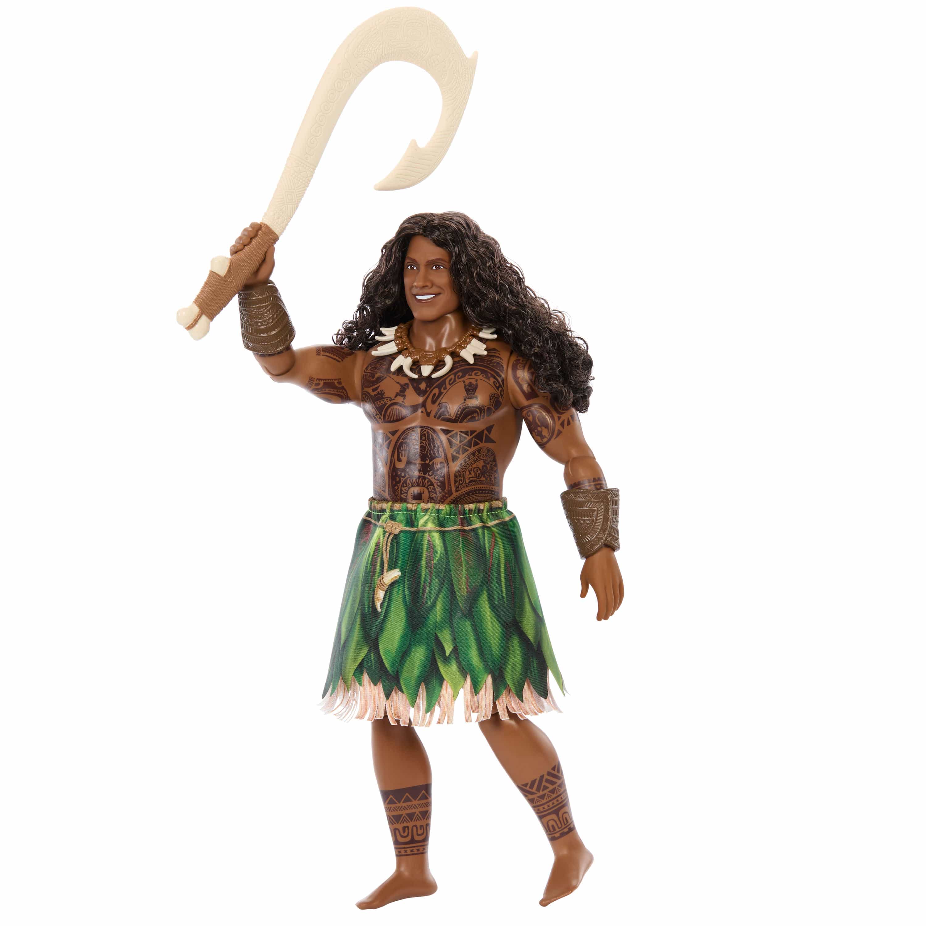 Mattel Disney Moana Live-Action Maui Fashion Doll with Accessories 194735368013