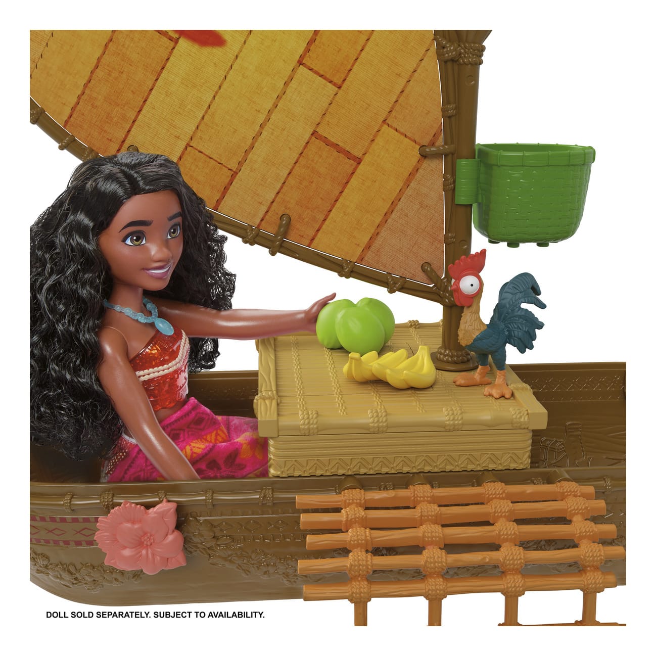 Mattel Disney Ocean Voyager Canoe Official Collectors Edition Deluxe Moana Playset