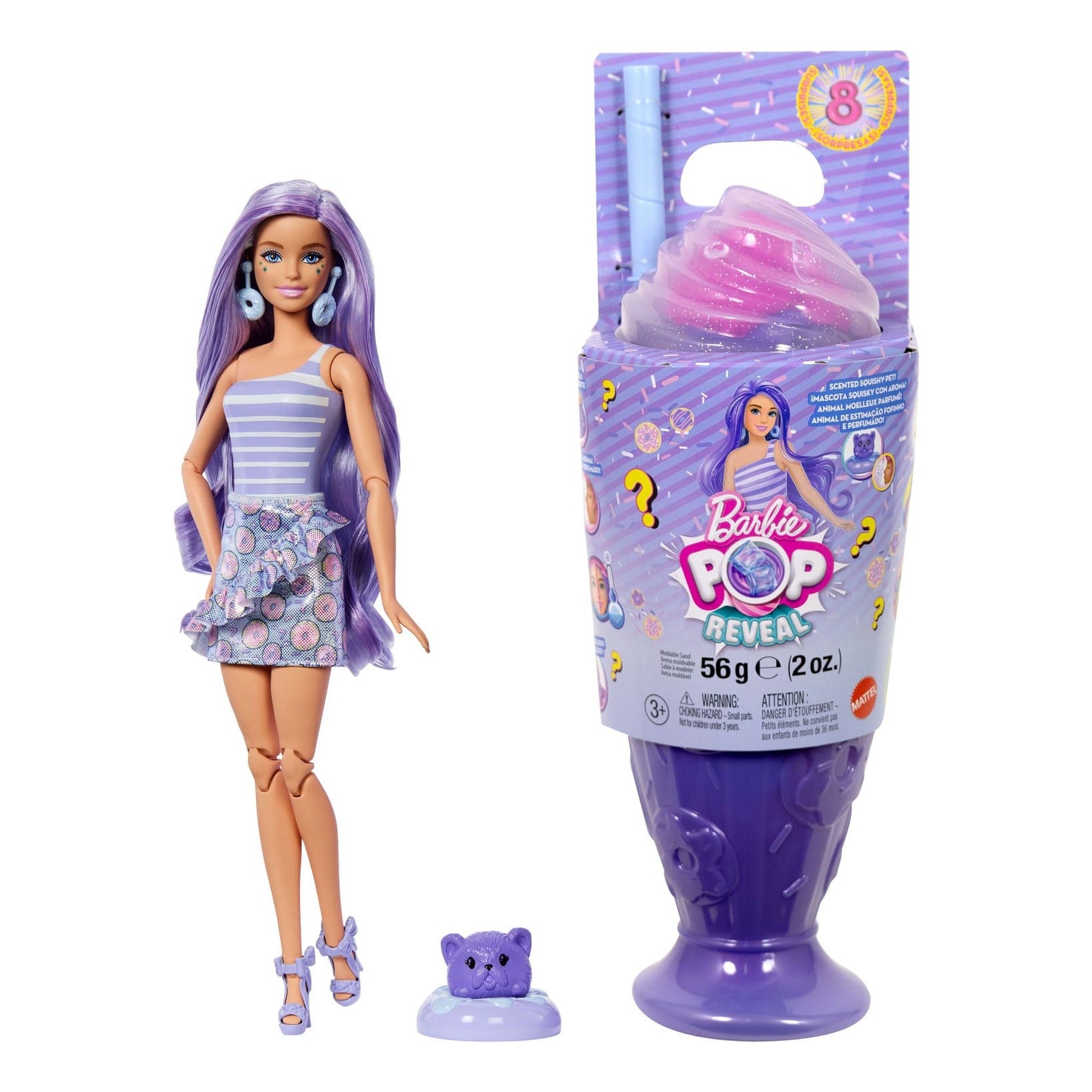 Mattel PopReveal Deluxe Collector's Purple Version Limited Edition Exclusive Barbie Doll