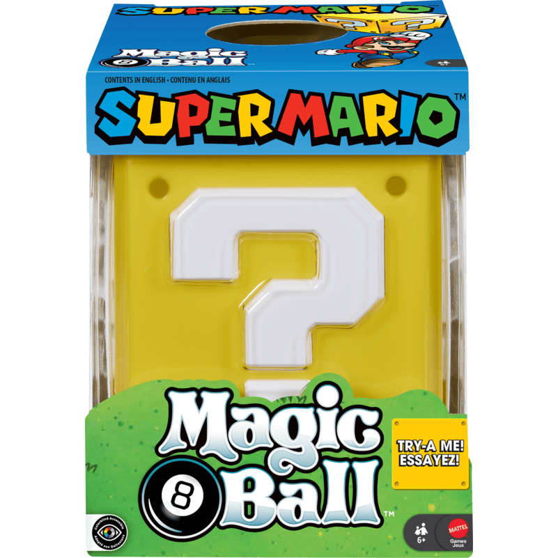 Mattel Premium Magic 8 Ball Super Mario Interactive Enhanced Deluxe Fortune-Telling Toy 887961583236