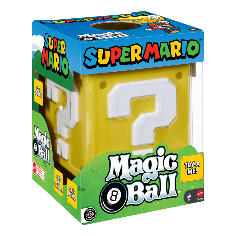 Mattel Premium Magic 8 Ball Super Mario Interactive Enhanced Deluxe Fortune-Telling Toy 887961583236