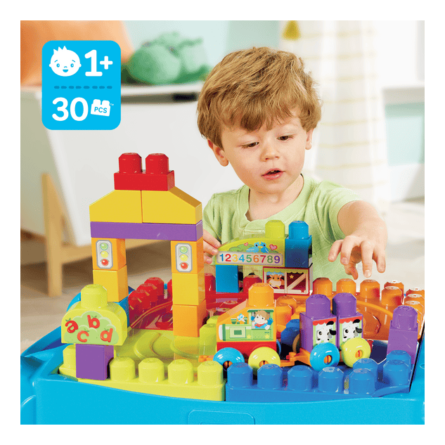 Mega Bloks Build N Learn Comprehensive Educational Activity Table For Early Learners 0065541383883