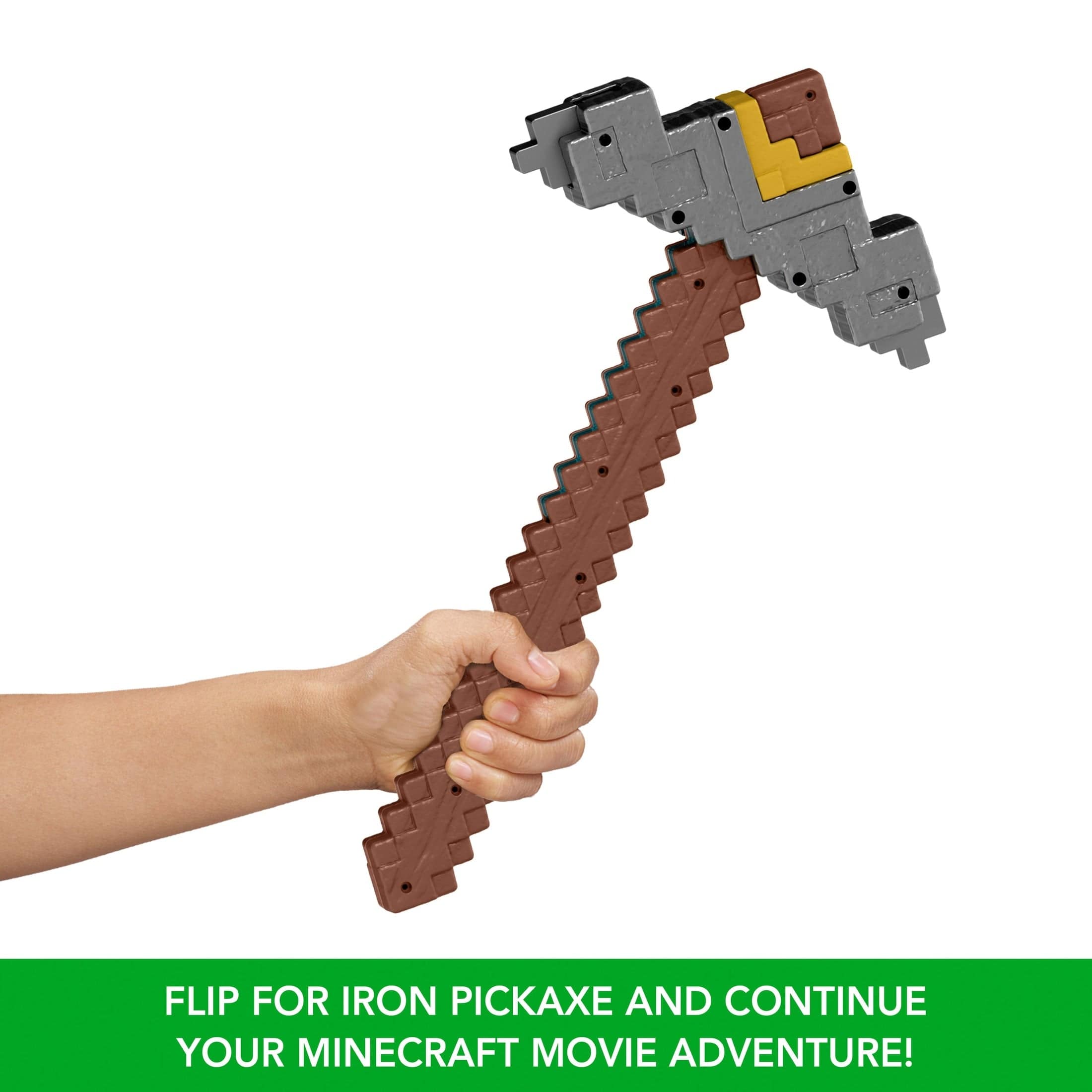 Minecraft Movie Feature Roleplay Weapon 2 in 1 Click and Switch Sword and Pickaxe 194735304431
