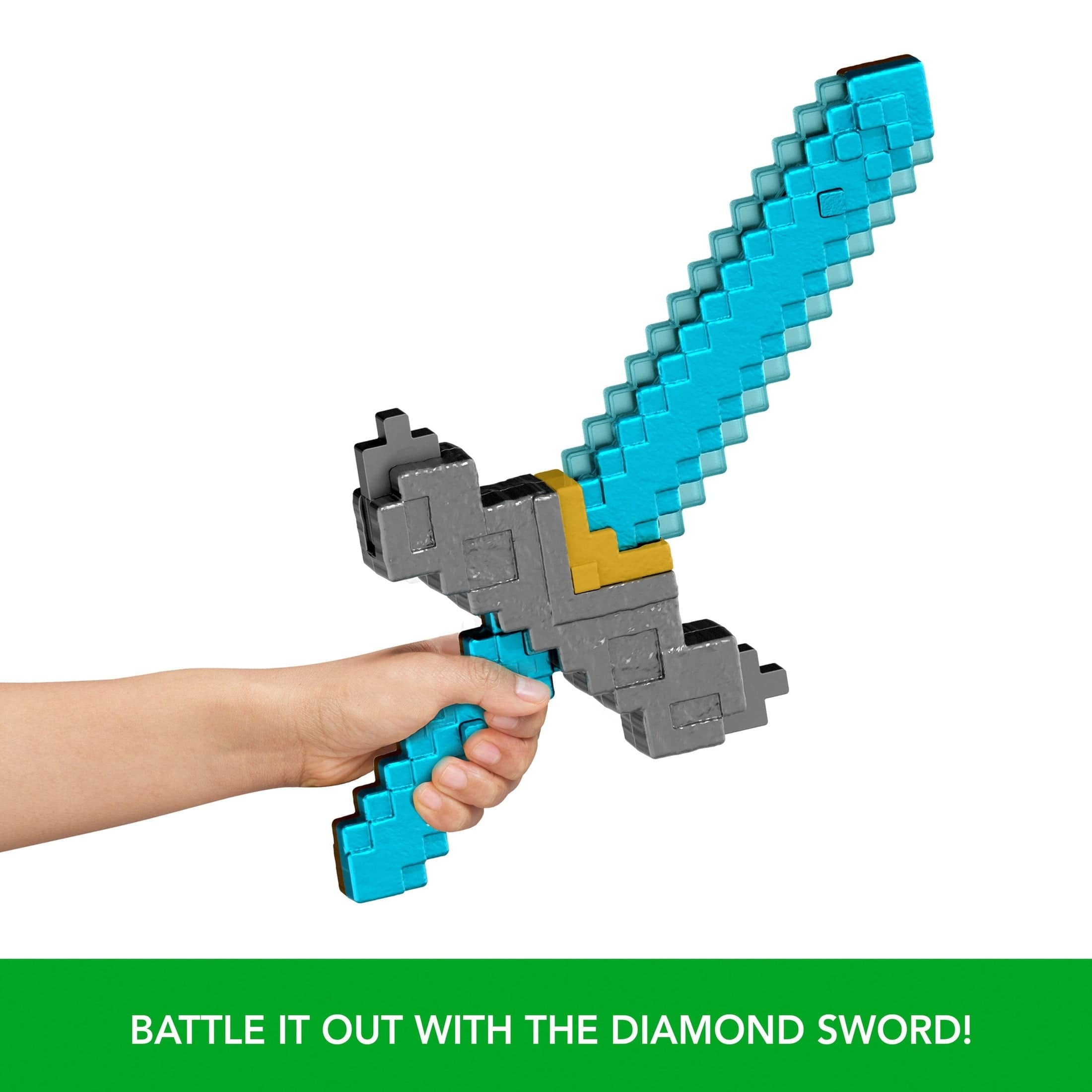 Minecraft Movie Feature Roleplay Weapon 2 in 1 Click and Switch Sword and Pickaxe 194735304431