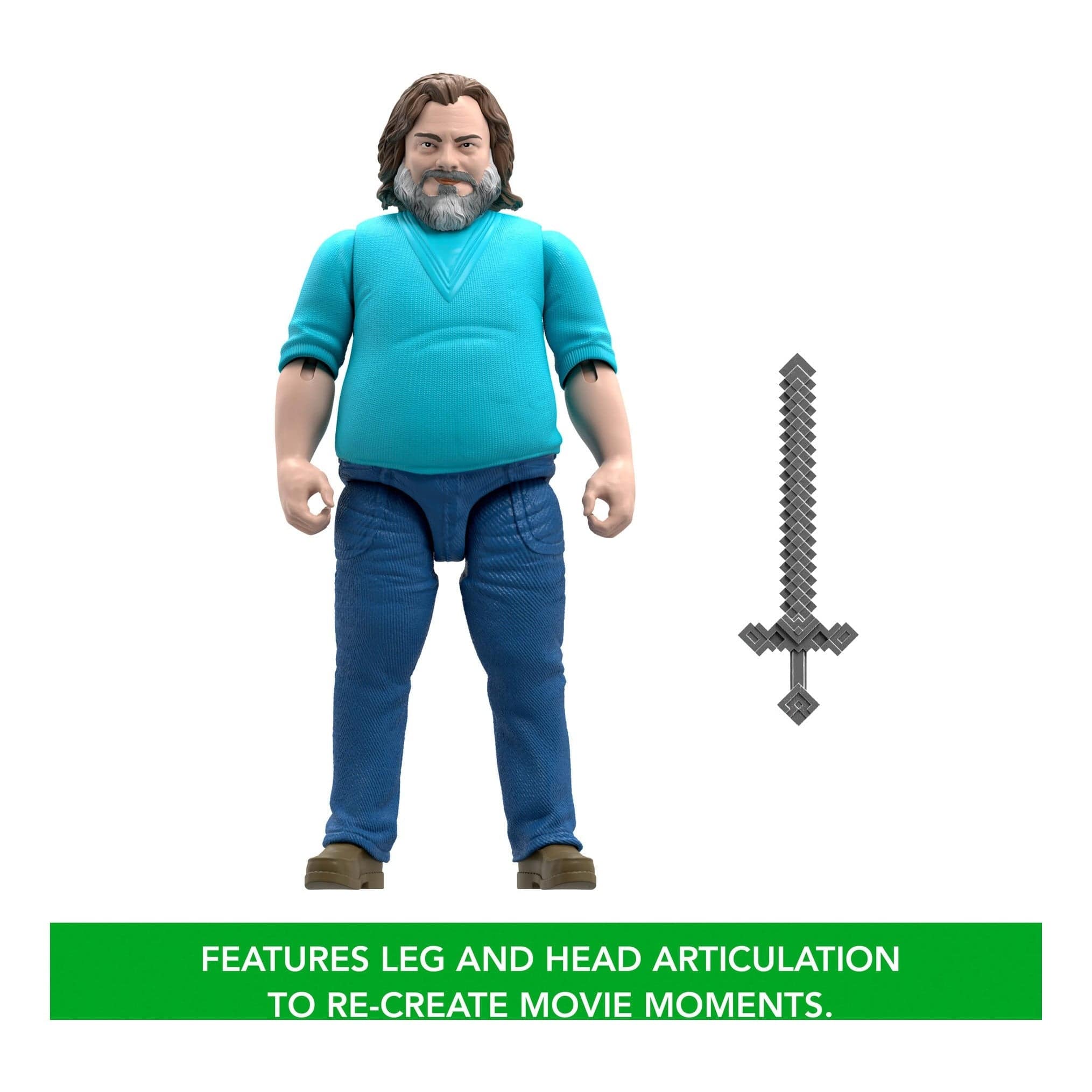 Minecraft Movie Large Figure - Steve 194735313426