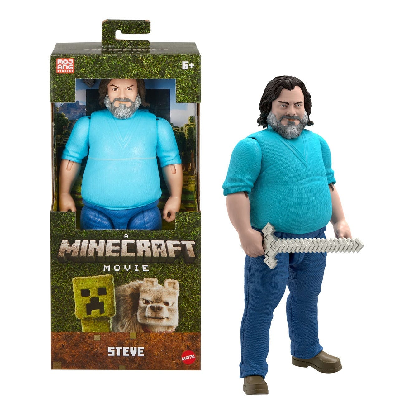 Minecraft Movie Large Figure - Steve 194735313426