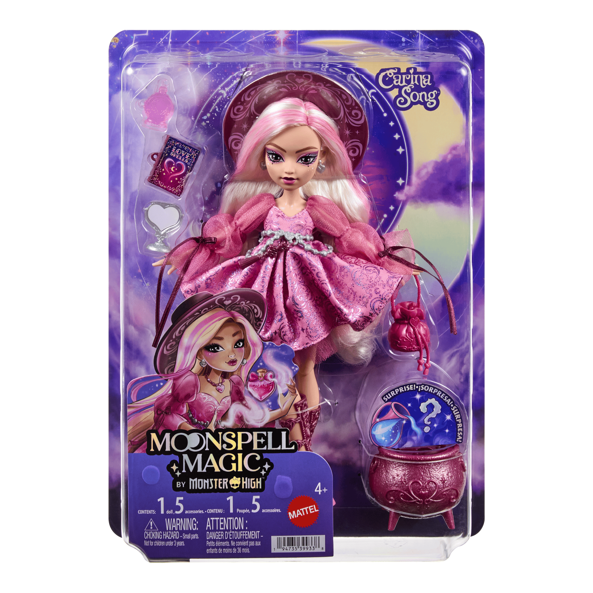 Monster High Moonspell Magic Carina Song Love Witch Fashion Doll 194735399338